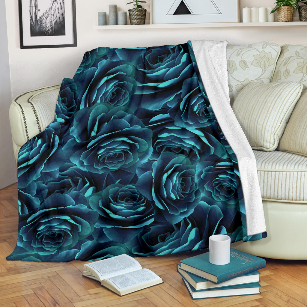 Camellia Pattern Print Design CM04 Fleece Blanket