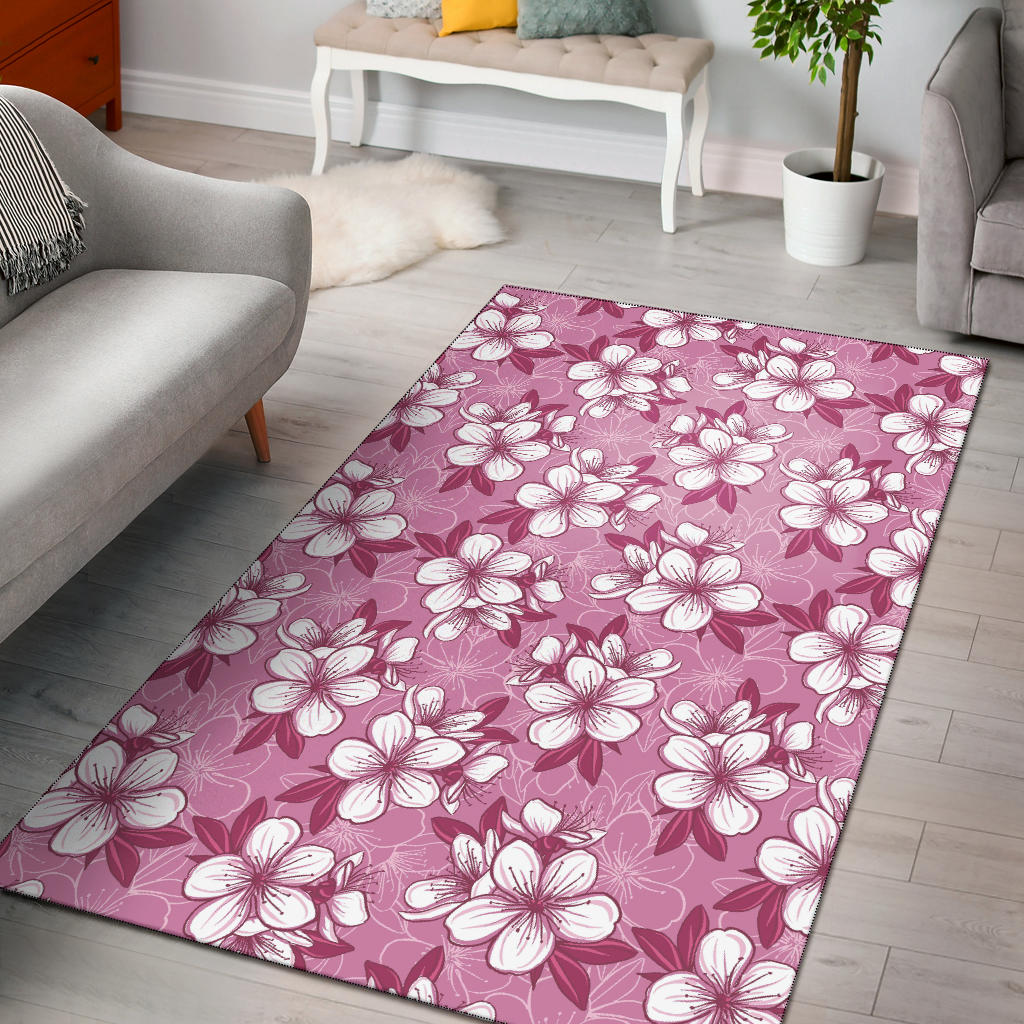 Cherry Blossom Pattern Print Design CB02 Area Rugs