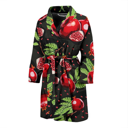 Pomegranate Pattern Print Design PG06 Men Bathrobe