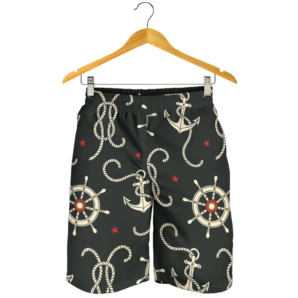 Nautical Anchor Pattern Mens Shorts
