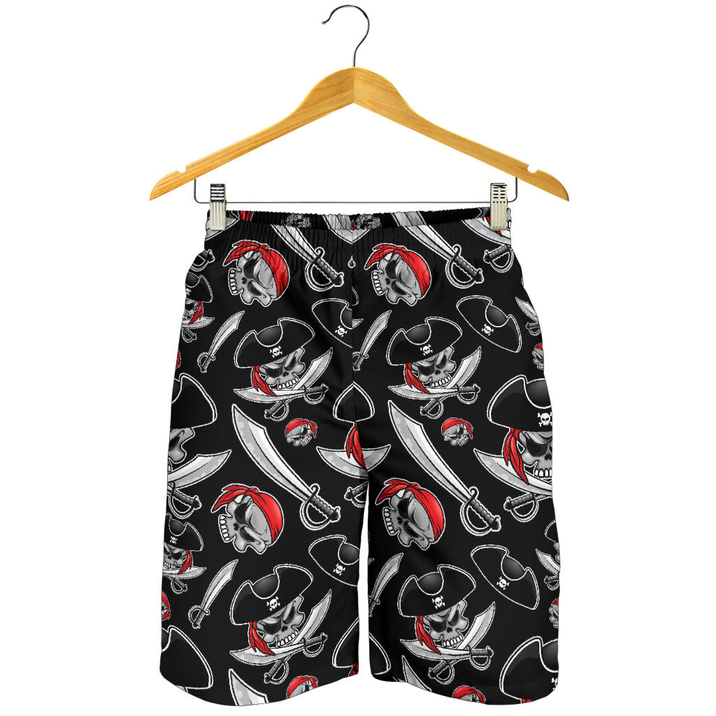 Pirate Pattern Print Design A05 Mens Shorts
