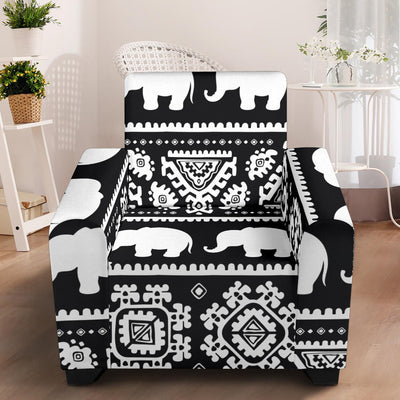 Elephant Pattern Armchair Slipcover