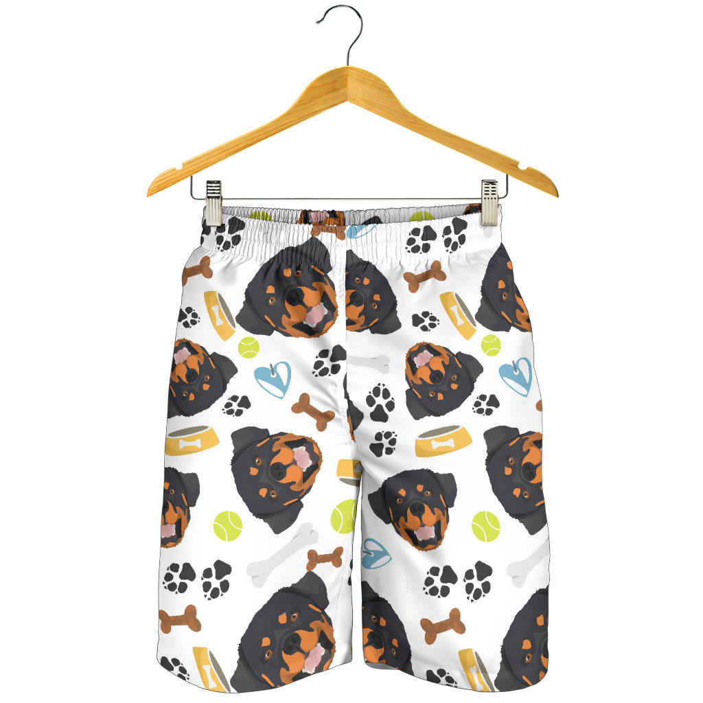 Rottweiler Pattern Print Design A04 Mens Shorts