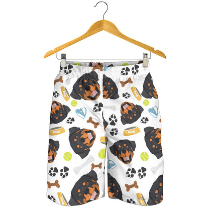 Rottweiler Pattern Print Design A04 Mens Shorts