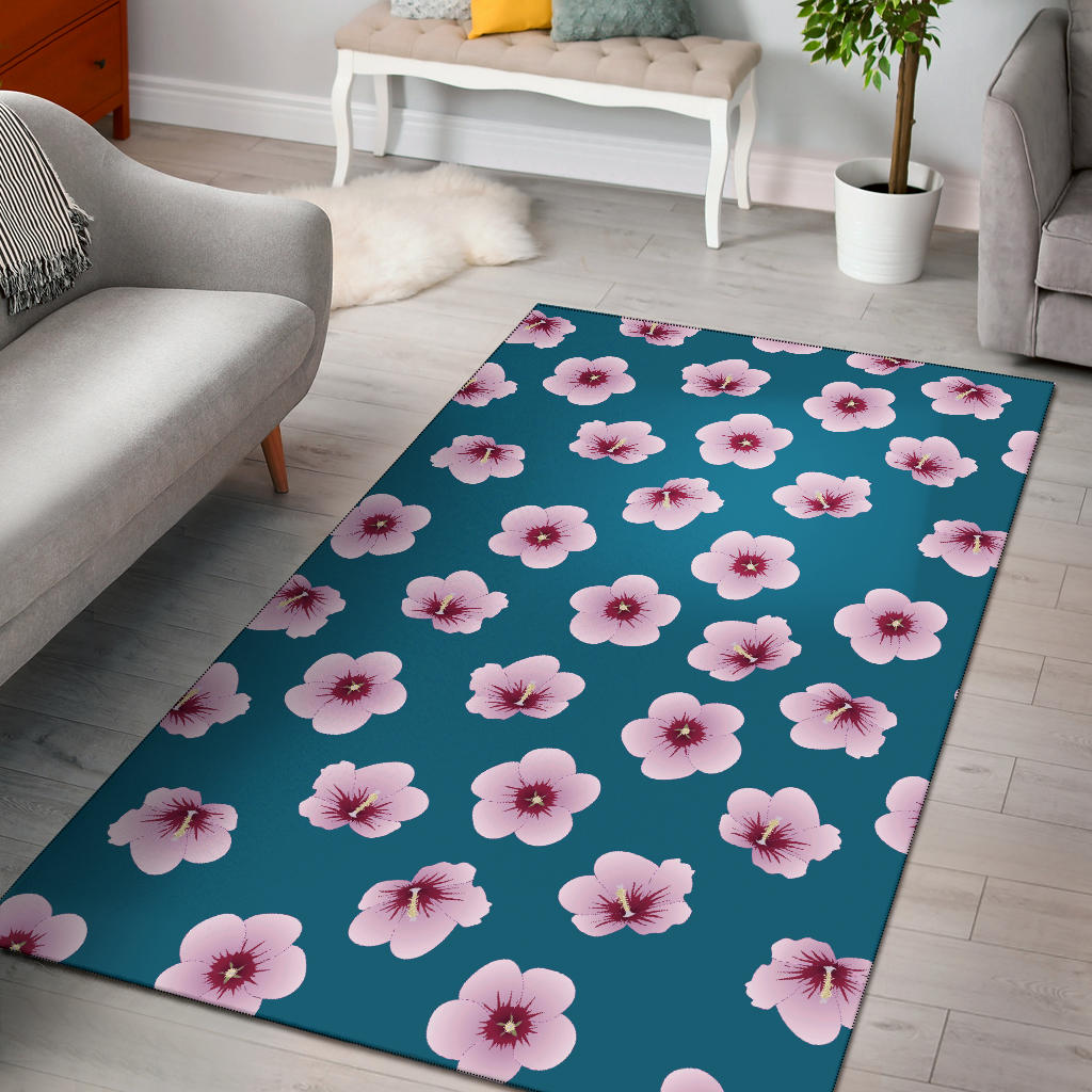 Cherry Blossom Pattern Print Design CB08 Area Rugs