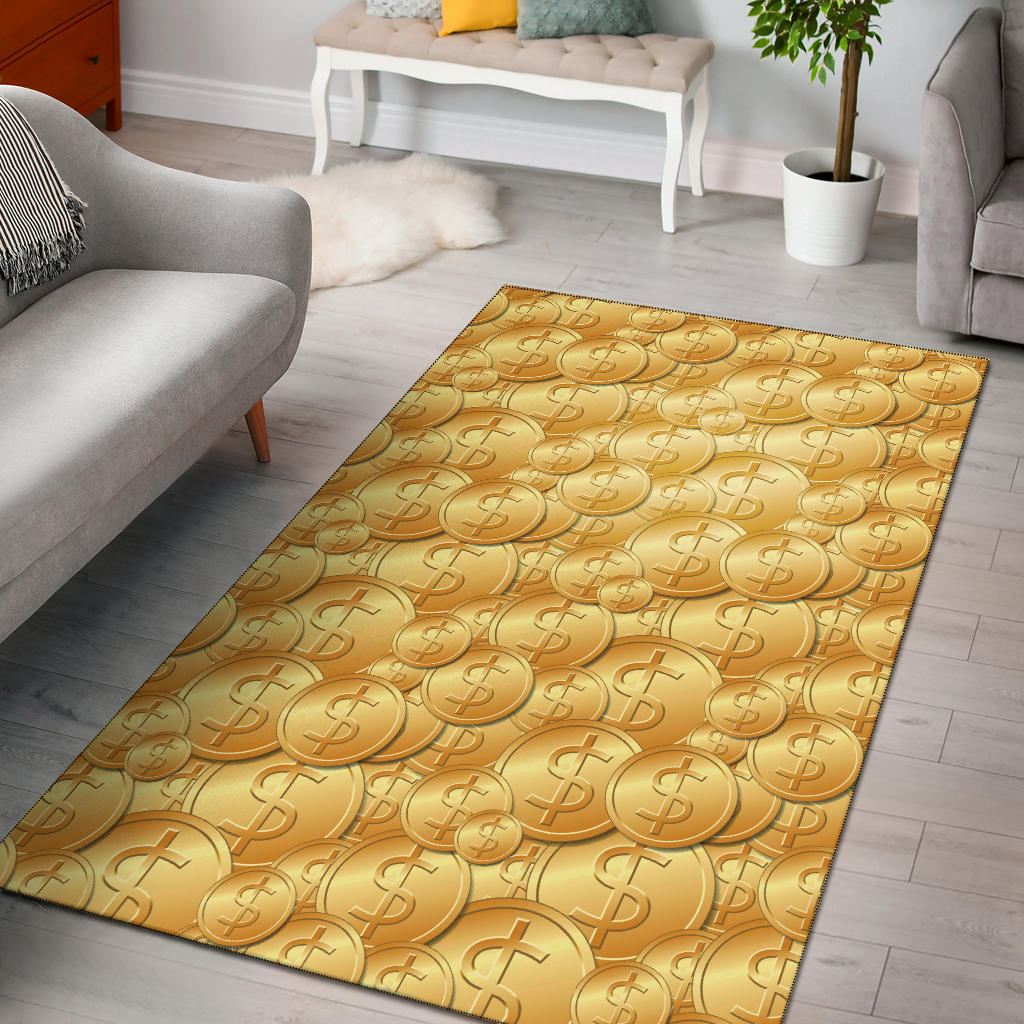 Dollar Pattern Print Design DO03 Area Rugs