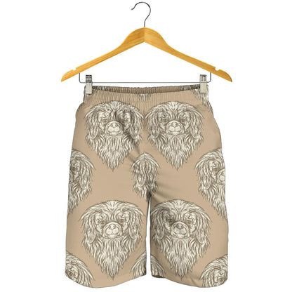 Pekingese Pattern Print Design A01 Mens Shorts