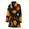 Marigold Pattern Print Design MR05 Women Bathrobe