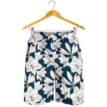 Amaryllis Pattern Print Design AL02 Mens Shorts