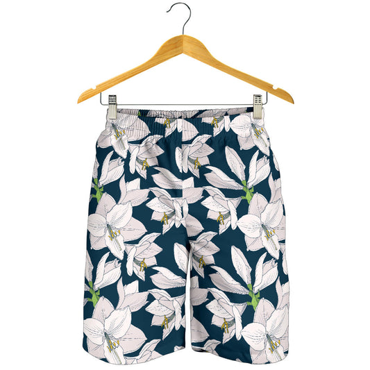 Amaryllis Pattern Print Design AL02 Mens Shorts