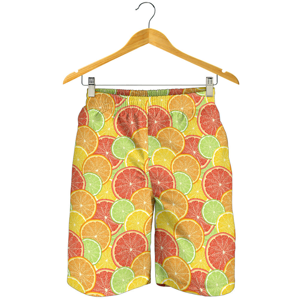 Grapefruit Pattern Print Design GF01 Mens Shorts