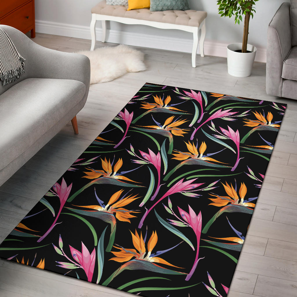 Tropical Flower Pattern Print Design TF017 Area Rugs