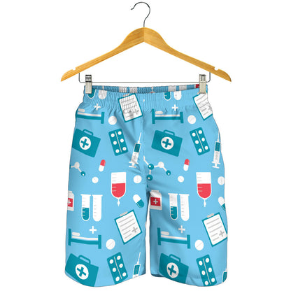 Nurse Pattern Print Design A03 Mens Shorts