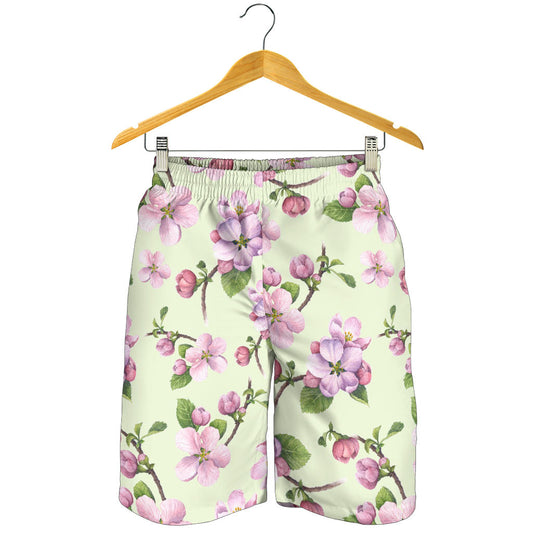 Apple blossom Pattern Print Design AB05 Mens Shorts