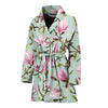 Magnolia Pattern Print Design MAG04 Women Bathrobe