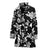 Rose Pattern Print Design RO013 Women Bathrobe