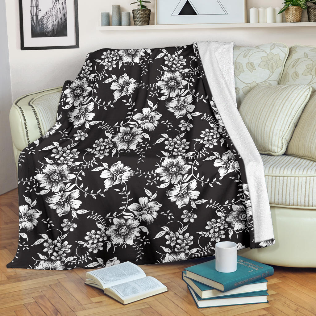 Gerberas Pattern Print Design GB02 Fleece Blanket