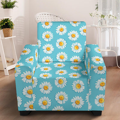 Daisy Pattern Print Design DS03 Armchair Slipcover