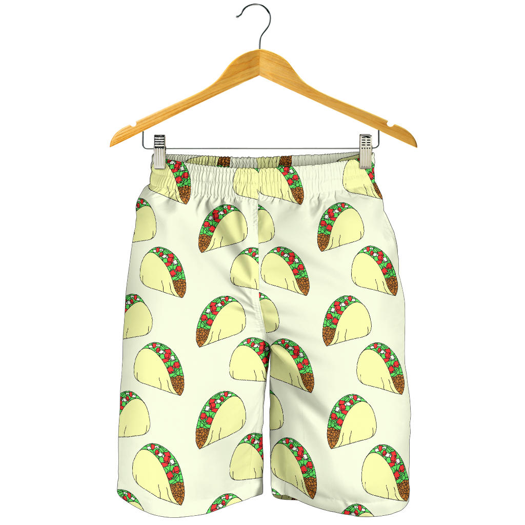 Taco Pattern Print Design TC05 Mens Shorts