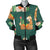 Llama Cactus Pattern Print Design 07 Women's Bomber Jacket