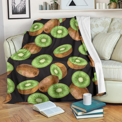 Kiwi Pattern Print Design KW03 Fleece Blanket