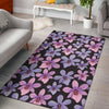 Orchid Pattern Print Design OR08 Area Rugs