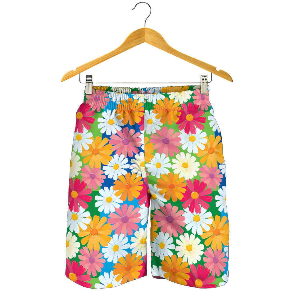 Daisy Pattern Print Design DS05 Mens Shorts