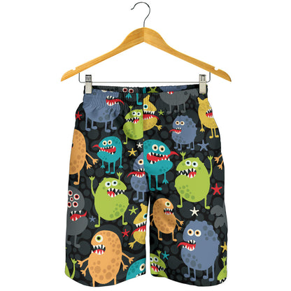 Monster Pattern Print Design 01 Mens Shorts