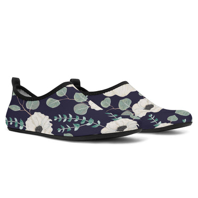 Anemone Pattern Print Design AM01 Aqua Water Shoes