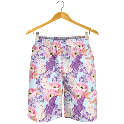 Lilac Pattern Print Design LI03 Mens Shorts