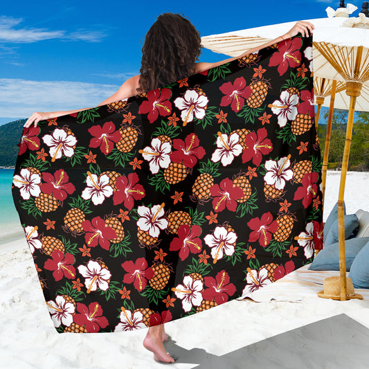 Hawaiian Themed Pattern Print Design H013 Sarong Pareo Wrap