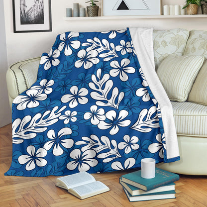 Plumeria Pattern Print Design PM015 Fleece Blanket