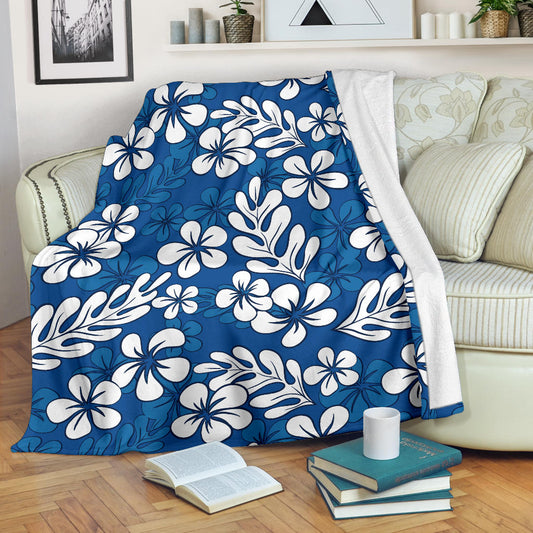 Plumeria Pattern Print Design PM015 Fleece Blanket