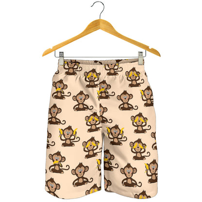 Monkey Pattern Print Design 03 Mens Shorts