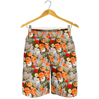 Lisianthus Pattern Print Design LT04 Mens Shorts
