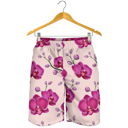 Orchid Pattern Print Design A02 Mens Shorts