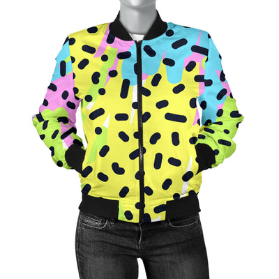 90s Pattern Print Design 2 Women's Bomber Jacket