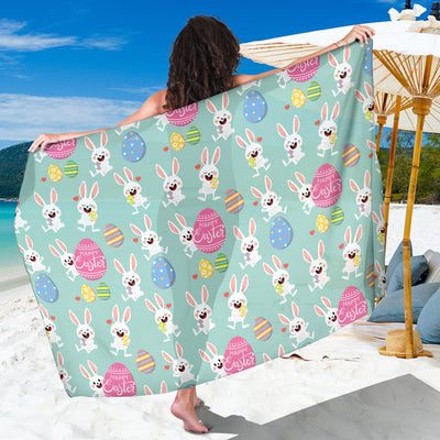 Easter Eggs Pattern Print Design RB014 Sarong Pareo Wrap