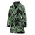 Palm Leaves Pattern Print Design PL09 Women Bathrobe