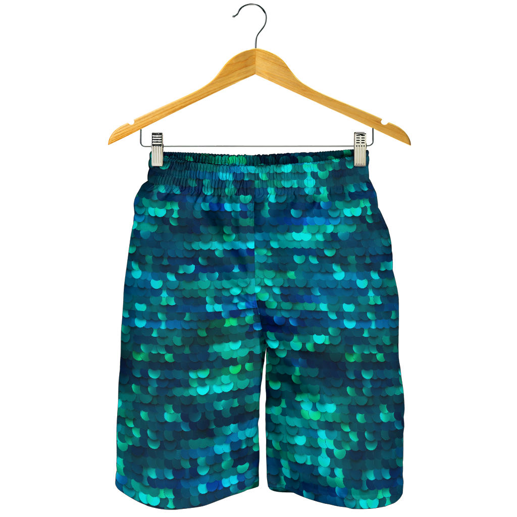 Mermaid Scales Pattern Print Design 06 Mens Shorts