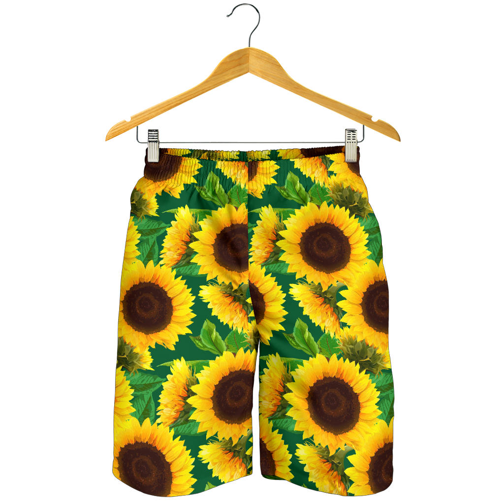 Sunflower Pattern Print Design SF02 Mens Shorts