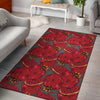 Pomegranate Pattern Print Design PG05 Area Rugs