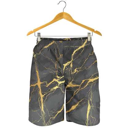 Marble Pattern Print Design 02 Mens Shorts
