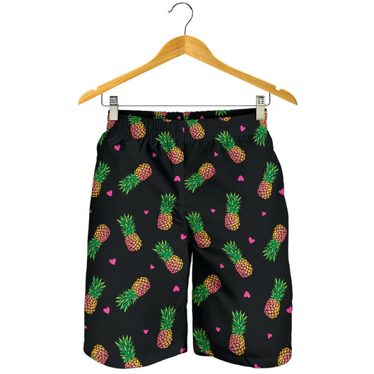 Neon Pineapple Pattern Print Design A04 Mens Shorts