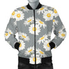 Daisy Pattern Print Design DS09 Men Bomber Jacket