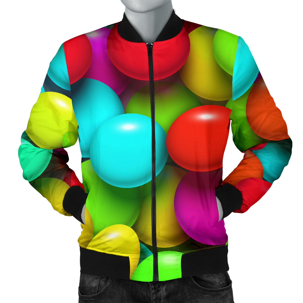 Candy Pattern Print Design CA03 Men Bomber Jacket