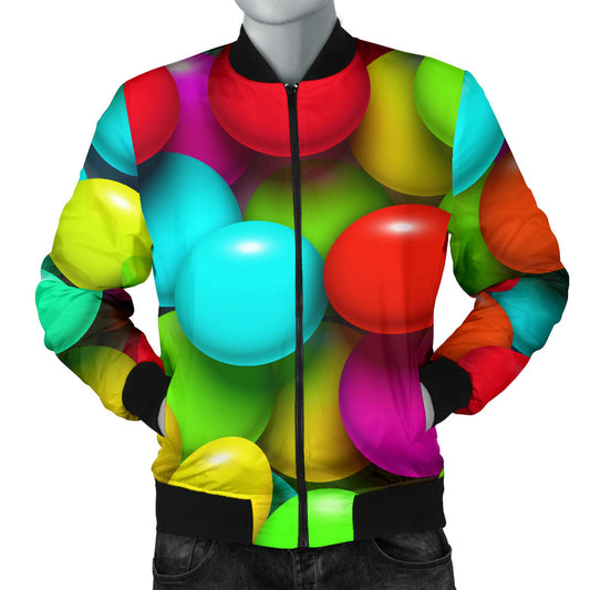 Candy Pattern Print Design CA03 Men Bomber Jacket