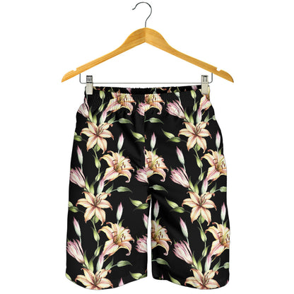 Lily Pattern Print Design LY05 Mens Shorts