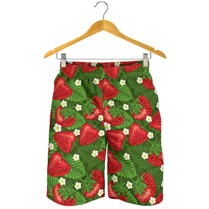 Strawberry Pattern Print Design SB05 Mens Shorts