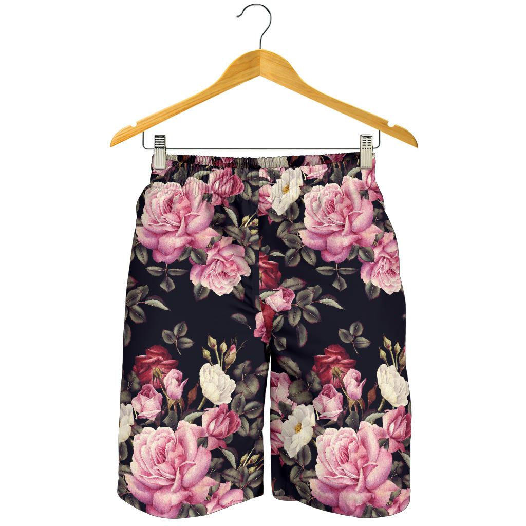 Rose Pattern Mens Shorts